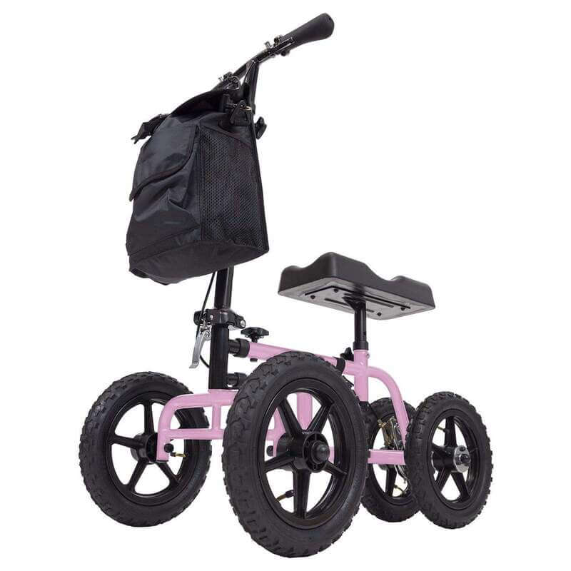 All_terrain_knee_Walker_pink - Compassion Mobility | Wheelchair Accessible Vans, Trucks & SUVs | Hand Controls | Mobility Scooters | Action Track Chair | Tracked Wheelchair | Automobile Mobility Solutions