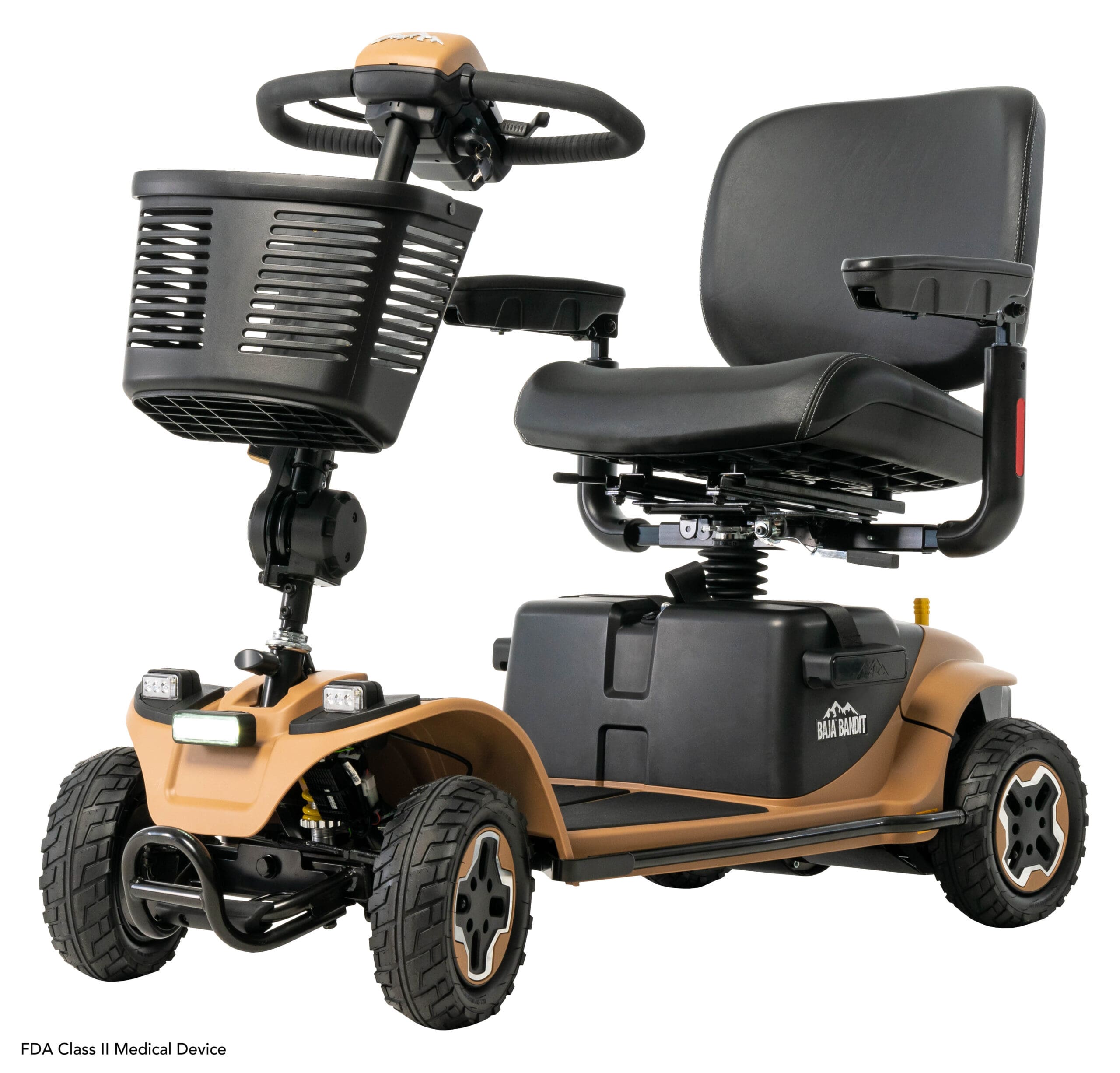 BajaBandit_Tan_Left - Compassion Mobility | Wheelchair Accessible Vans, Trucks & SUVs | Hand Controls | Mobility Scooters | Action Track Chair | Tracked Wheelchair | Automobile Mobility Solutions